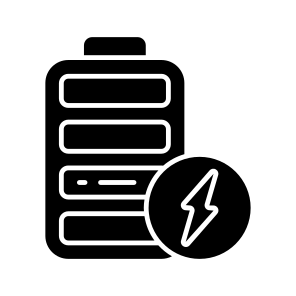 Mobile Battery, Rechargeable Battery, Electric Battery, Energy Accumulator, Battery Status, icon