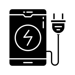 Mobile Charging, Mobile Battery, Phone Battery, Rechargeable Phone, Smartphone Charging icon