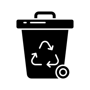 Recycle Bin, Wastebin, Dustbin, Garbage Can, Trash Bin icon