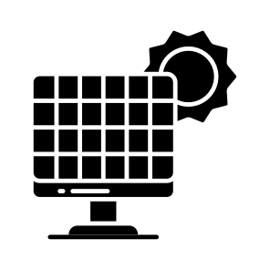 Solar Panel, Photovoltaic Cell, Solar Plate, Solar Energy, Energy Reservoir icon