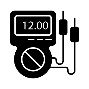 Voltmeter, Ammeter, Voltage Meter, Multimeter, Electric Meter icon