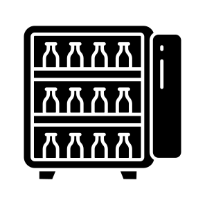 Bar Fridge, Refrigerator, Icebox, Electronic, Home Appliance icon