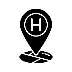 Building Location, Hotel Location, Building Direction, Hotel Direction, Building Navigation icon