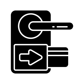 Card Door Lock, Door Access, Door Knob, Door Handle, Door Key icon