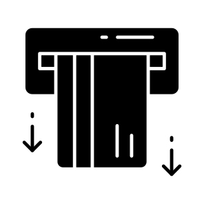 Card Withdrawal, Money Withdrawal, Atm Withdrawal, Cash Dispenser, Banking icon