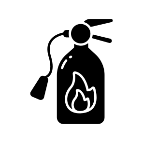 Fire Extinguisher, Fire Hydrant, Fireplug, Firecock, Hydrant Riser, icon