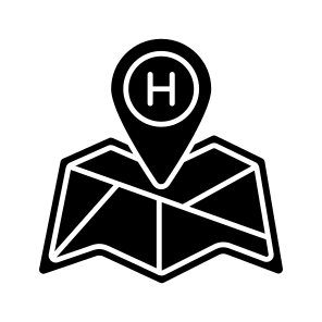 Hotel Location, Hotel Direction, Gps, Navigation, Geolocation, icon