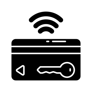 Key Card, Wireless Card, Iot, Internet Of Things, Smart Door Key icon