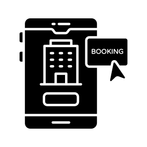 Mobile Hotel Booking, Mobile Motel, Mobile Building, Online Hotel, Mobile Hotel App icon