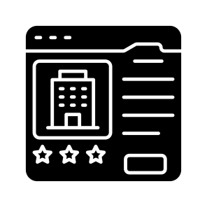 Online Hotel Booking, Online Motel, Online Building, Hotel Website, Hotel App icon