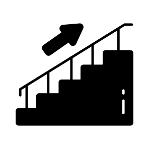 Stairs, Staircase, Stairway, Ladder, Steps icon