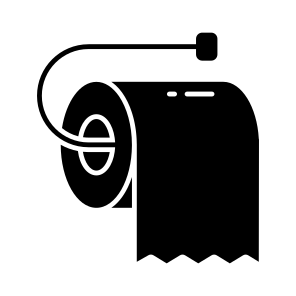 Toilet Paper, Paper Towel, Cleaning Paper, Tissue Papers, Tissue Dispenser icon