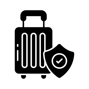 Trolley Bag, Baggage, Briefcase, Suitcase, Secure Luggage icon