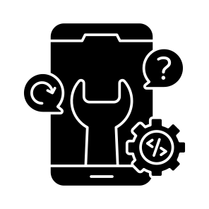 Mobile Setting, Mobile Configuration, Mobile Development, Mobile Management, Phone Development,flat icon