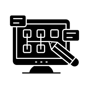 Sitemap, Flowchart, Flow Diagram, Hierarchy, Algorithm,flat icon