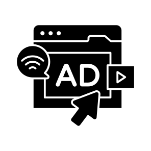 Web Ad, Digital Ad, Online Ad, Online Advertising, Advertisement Website icon