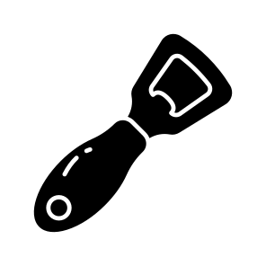 Bottle Opener, Corkscrew, Bar Key, Bar Blade, Equipment, icon