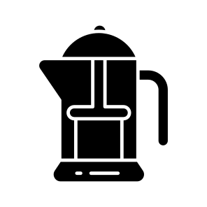 Cafetiere, French Press, Kitchenware, Kitchen Tool, Utensil icon