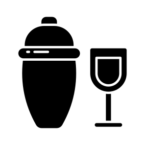 Cocktail Shaker, Beverage Shaker, Mixing Container, Kitchenware, Kitchen Utensil icon