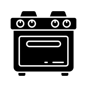 Cooking Range, Kitchenware, Home Appliance, Gas Stove, Cooking Oven icon