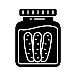 Cucumber Pickle, Pickle Bottle, Pickle Jar, Edible, Eatable icon