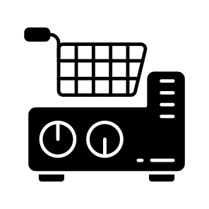 Deep Fryer, Kitchenware, Kitchen Tool, Kitchen Equipment, Kitchen Accessory icon