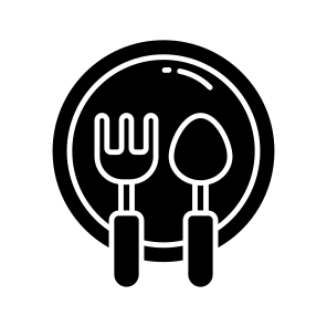Dinein, Tableware, Solidware, Silverware, Cutlery, Pl icon