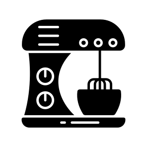 Electric Mixer, Whisker, Kitchenware, Kitchen Accessory, Kitchen Tool icon