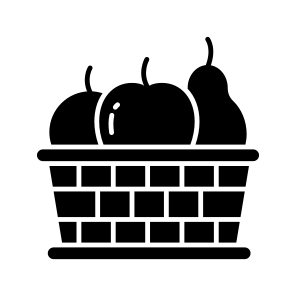Fruits Basket, Fruits Bucket, Edible, Healthy Diet, Fresh Fruits icon