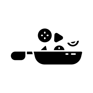 Frying Pan, Griddle, Kitchenware, Utensil, Kitchen Accessory icon
