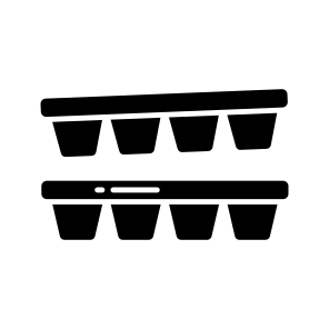 Ice Cube Tray, Plastic Tray, Ice Cube Container, Kitchenware, Utensil, icon