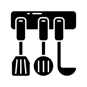 Kitchen Spoons, Kitchenware, Utensil, Kitchen Accessory, Cooking Spoons, icon