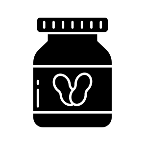Peanut Jar, Peanut Bottle, Peanut Butter, Edible, Eatable icon