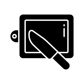 Vegetable Cutting Board, Kitchenware, Kitchen Utensil, Kitchen Accessory, Chopping Board icon
