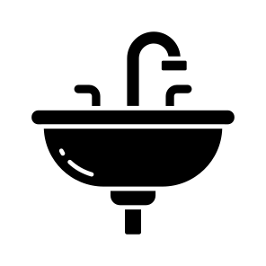 Washbasin, Wash Bowl, Sink, Lavabo, Washstand, icon