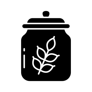 Wheat Jar, Wheat Bottle, Glass Bottle, Kitchenware, Utensil icon