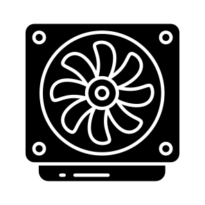 Car Fan, Cooling, Car Accessory, Car Equipment, Car Part icon