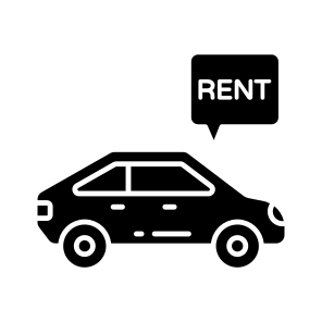 Car For Rent, Automobile, Automotive, Vehicle, Transport, icon