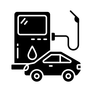 Car Fueling, Petrol Filling, Oil Filling, Petrol Pump, Fuel Station icon