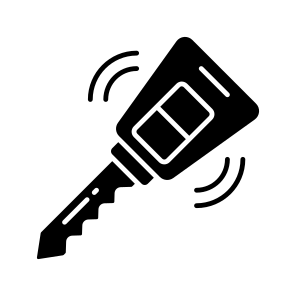 Car Smart Key, Keyring, Key Fob, Iot, Access icon