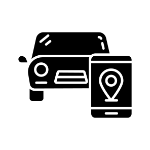 Mobile Car Location, Car Direction, Gps, Navigation, Geolocation icon