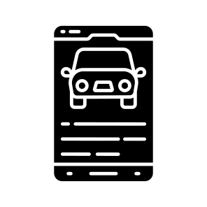 Mobile Car, Online Vehicle, Online Automobile, Transport, Travel icon