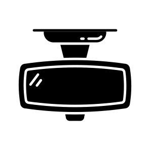 Rearview Mirror, Car Mirror, Reflector, Rear Vision Mirror, Car Accessory icon