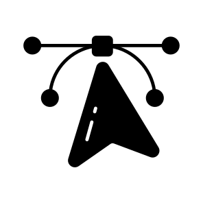 Bezier Curve, Design Tool, Graphic Design, Pen Tool, Photoshop Tool icon