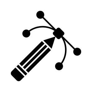 Bezier Tool, Design Tool, Graphic Design, Pencil Tool, Photoshop Tool icon