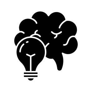 Creative Mind, Creative Brain, Innovative Mind, Brainstorming, Idea icon