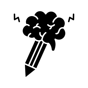 Creative Writing, Brain Writing, Mind Skill, Brain Skill, Creative Thinking icon