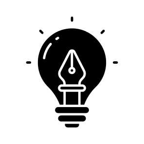 Creative Writing, Creative Idea, Writing Idea, Innovation, Bright Idea icon