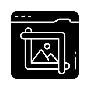 Crop Image, Photoshop Tool, Designing Tool, Graphic Tool, Illustrator Tool, icon