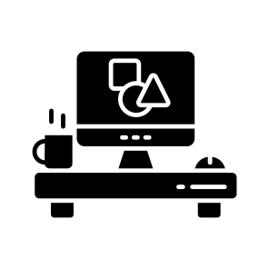 Design Studio, Workstation, Workstead, Workspace, Workplace, icon